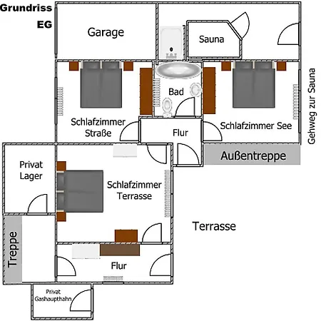 Holiday home Am Seeblick Grill, Garten, Billiard, Dart, Bike, Sauna Ww-seeblick *